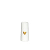 Idées vase 4 saisons avec coeur blanc ø6 h.13 cm