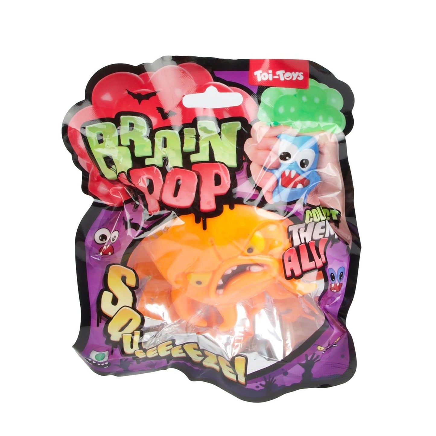 Toi-toys figurine à presser amusante brain pop