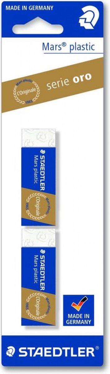 Staedtler gum mars blister plastique de 2 pièces