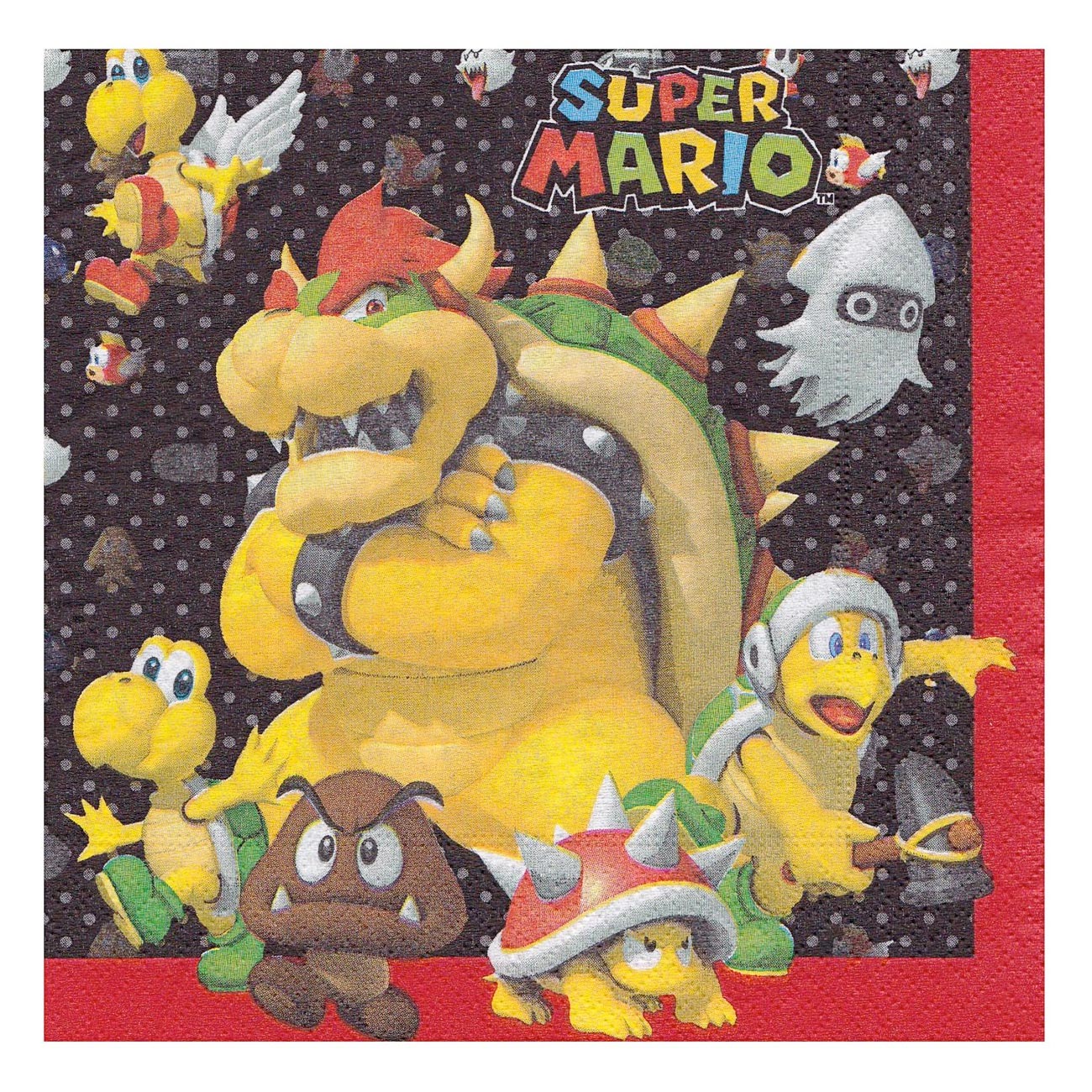 Super Mario Super Mario Napkins, 20e.