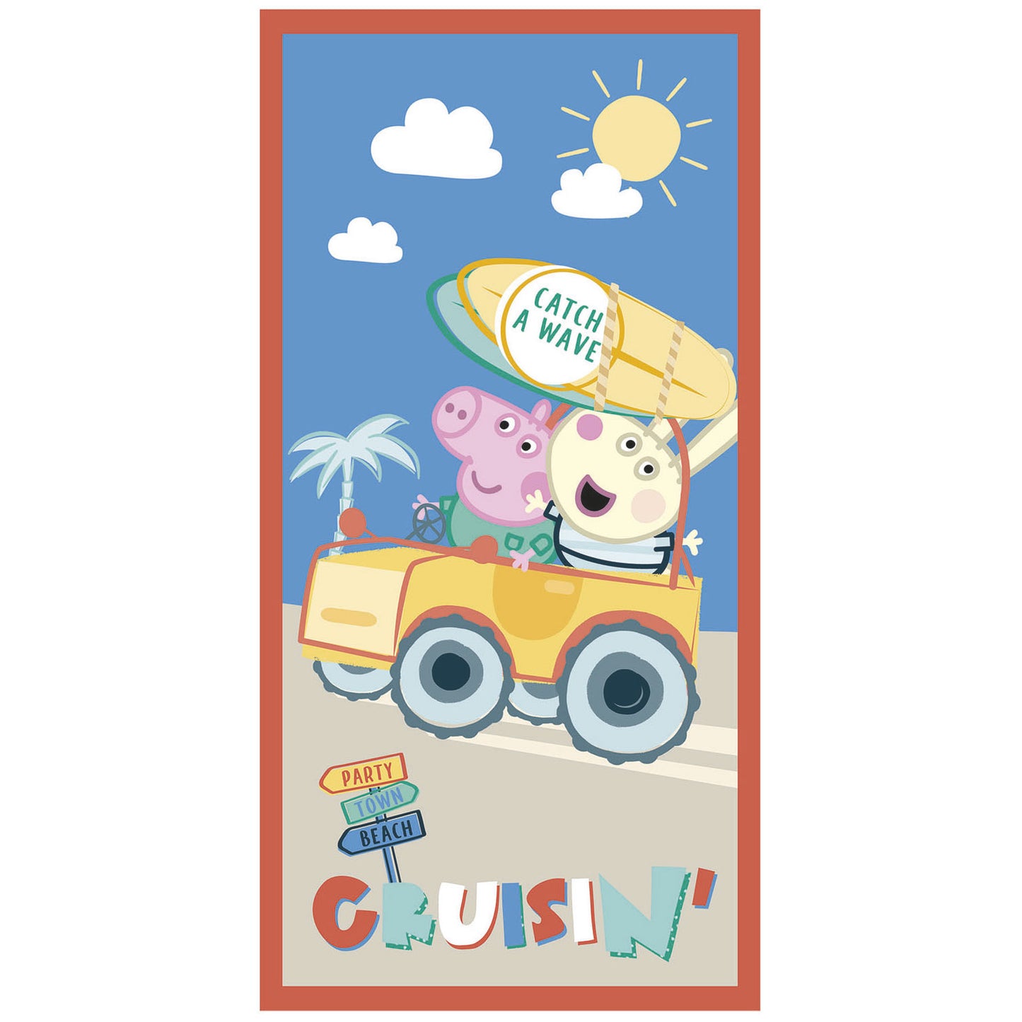 Serviette de plage peppa pig