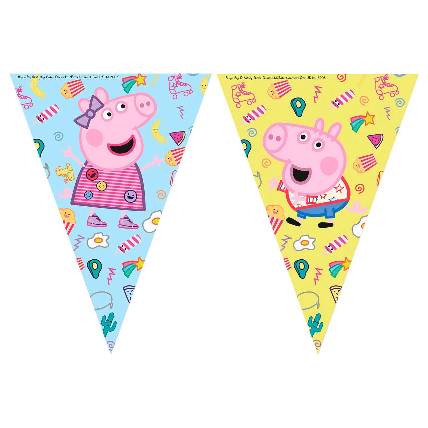 Pigle de la ligne de drapeau peppa