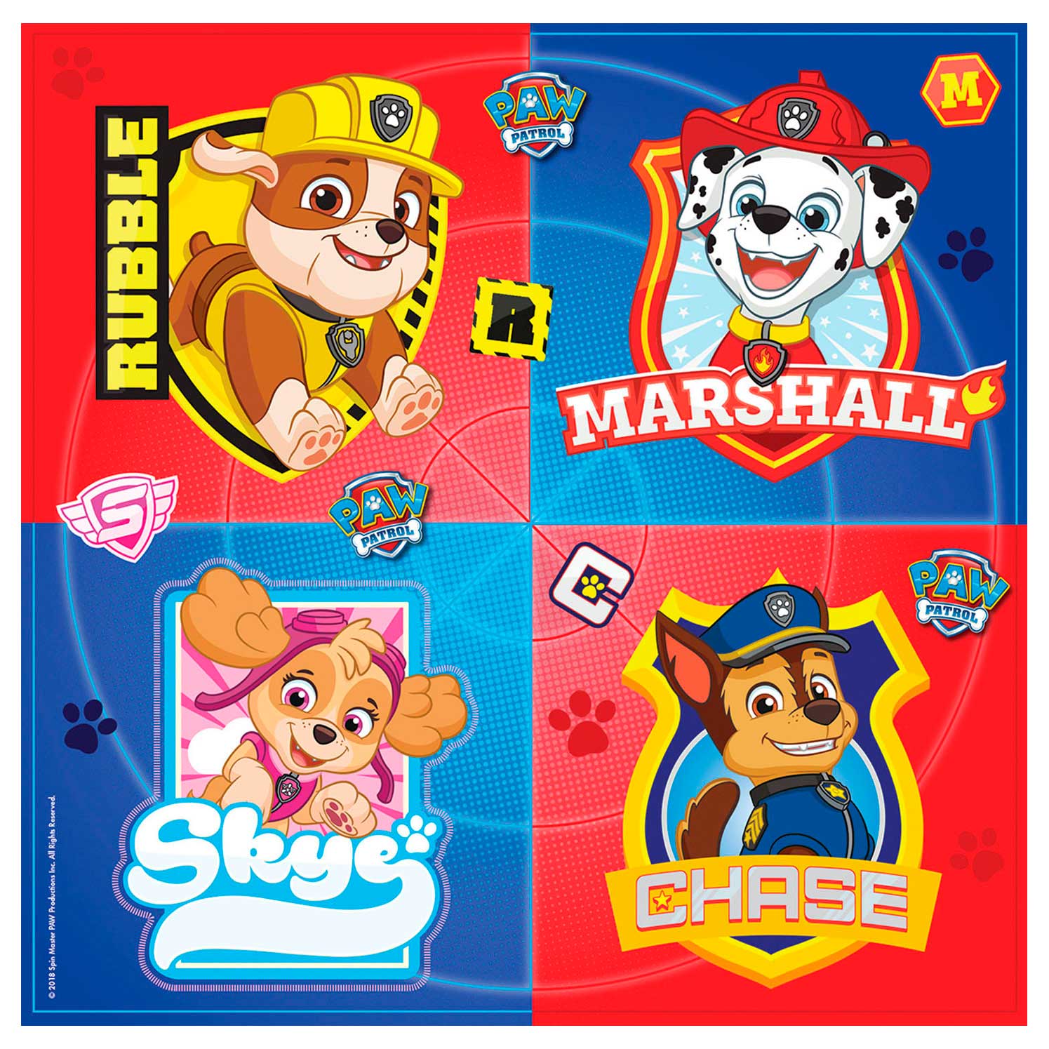 PAW Patrol Napkins Paw Patrol, 16e.