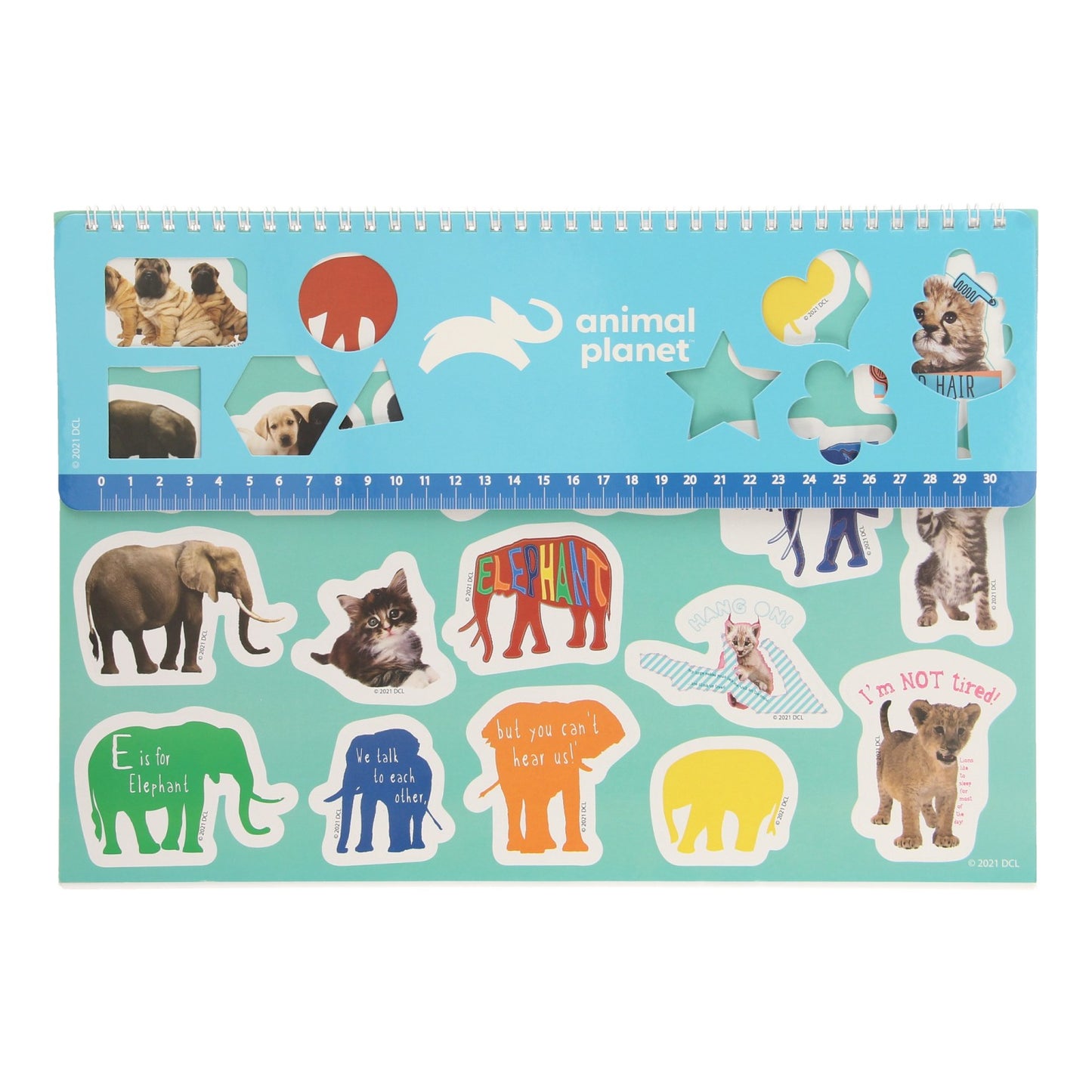 Sketch Block Planet Animal avec des autocollants