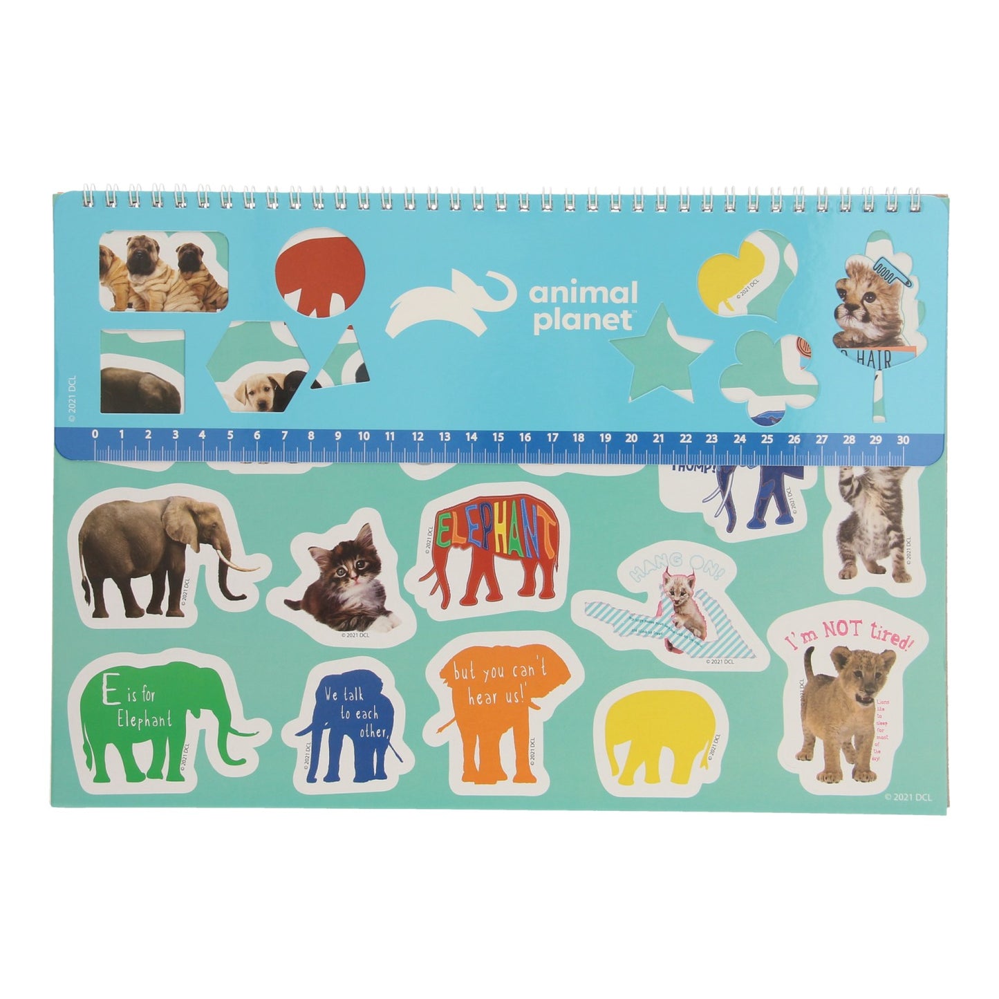 Sketch Block Planet Animal avec des autocollants
