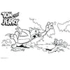 Coloriage tom jerry avec pochoir et autocollant