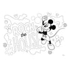 Pages à colorier Mickey Mouse avec pochoir et autocollant Vel