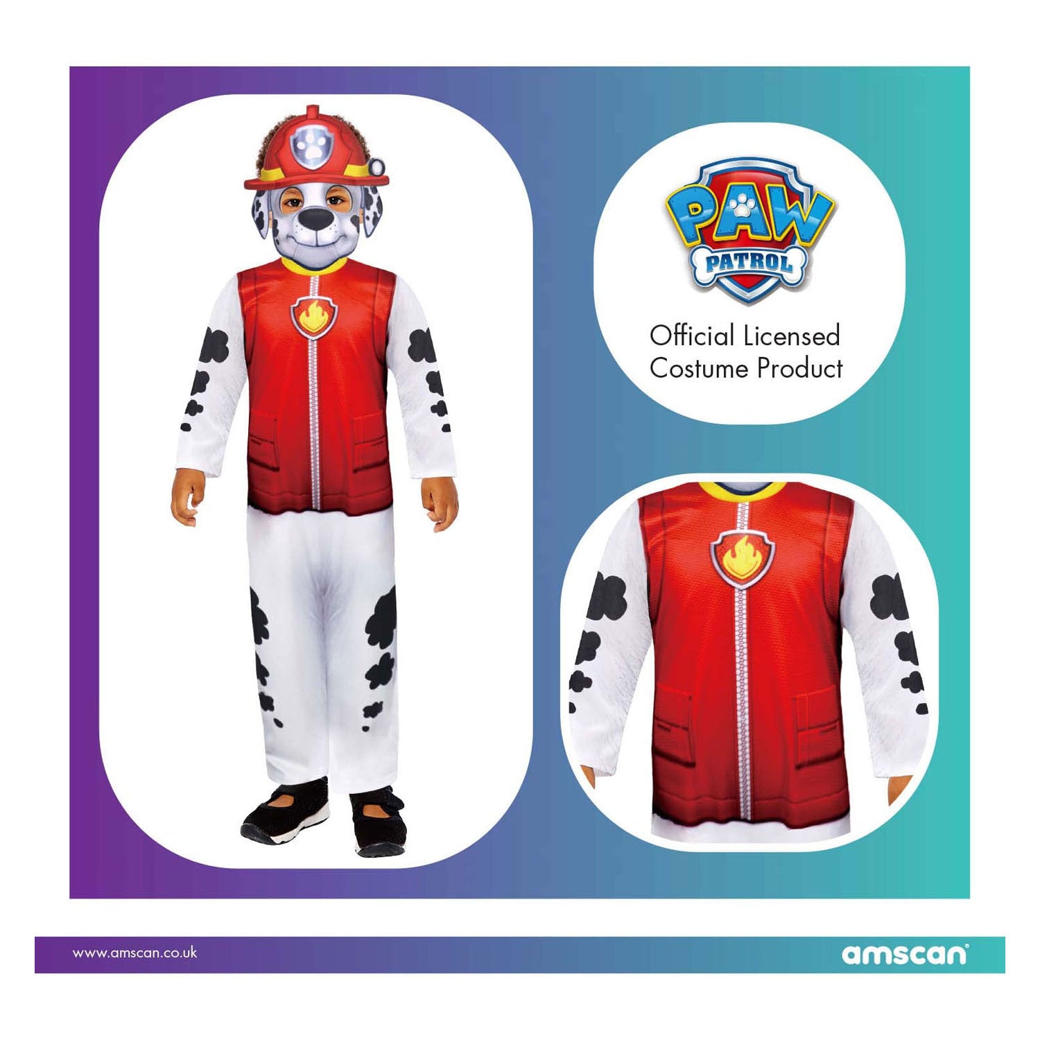 Ensemble de robe de patrouille Paw Marshall 3-4 ans