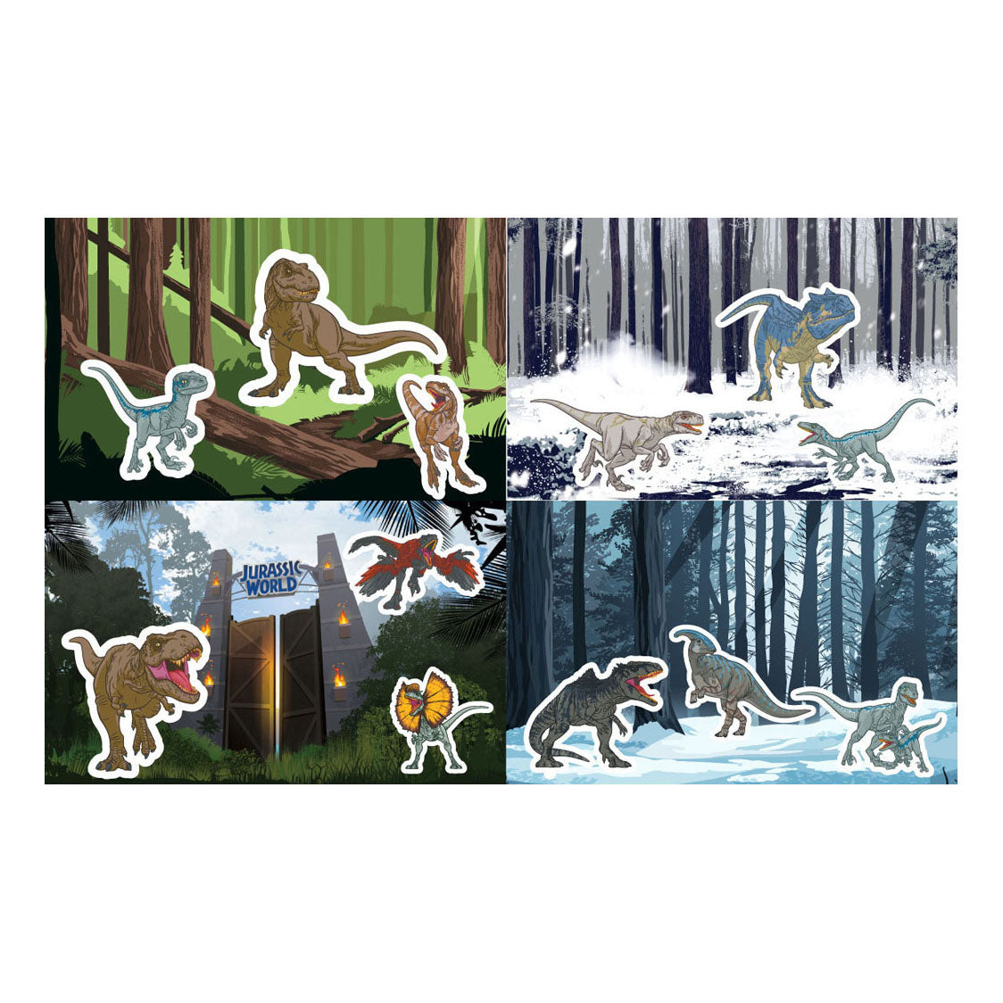 Saut-autocollant Jurassic World