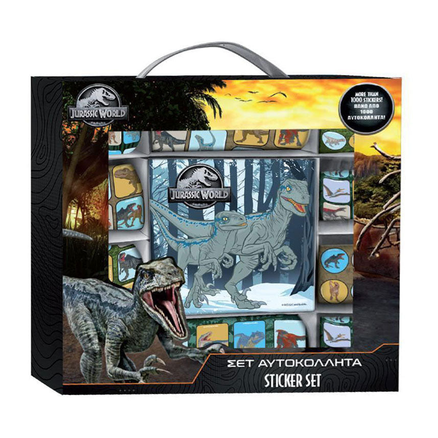 Séglage des autocollants Jurassic World, 1000dlg.