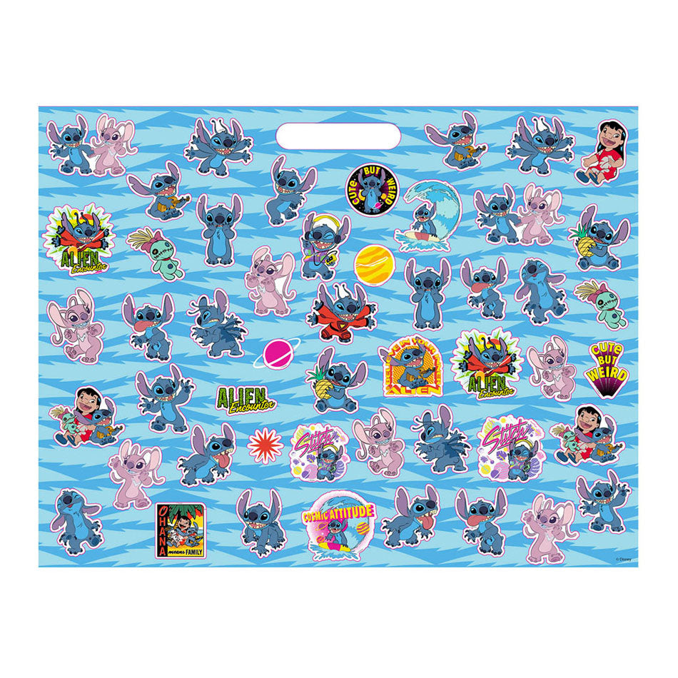 Bloc de dessin Lilo Stitch avec autocollants et 3 craies, 40 feuilles