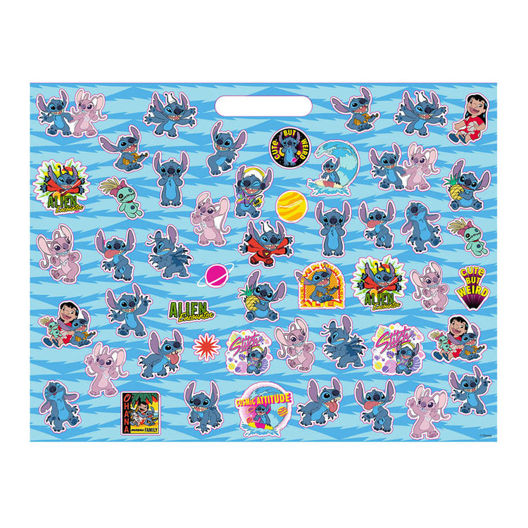 Bloc de dessin Lilo Stitch avec autocollants et 3 craies, 40 feuilles