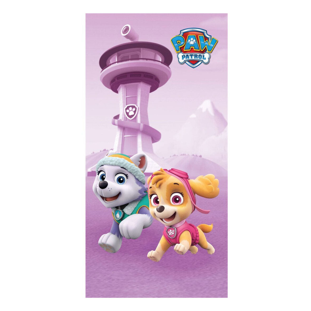 Serviette de plage Paw Patrol Purple, 70x140cm