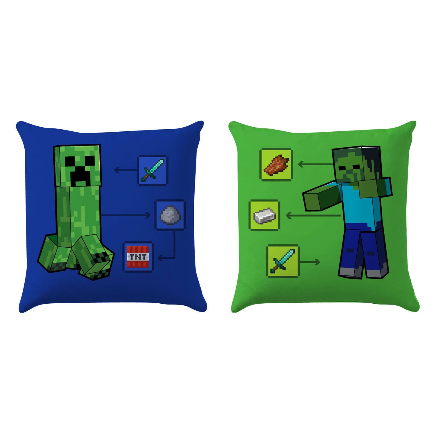 Coussin minecraft, 35x35cm