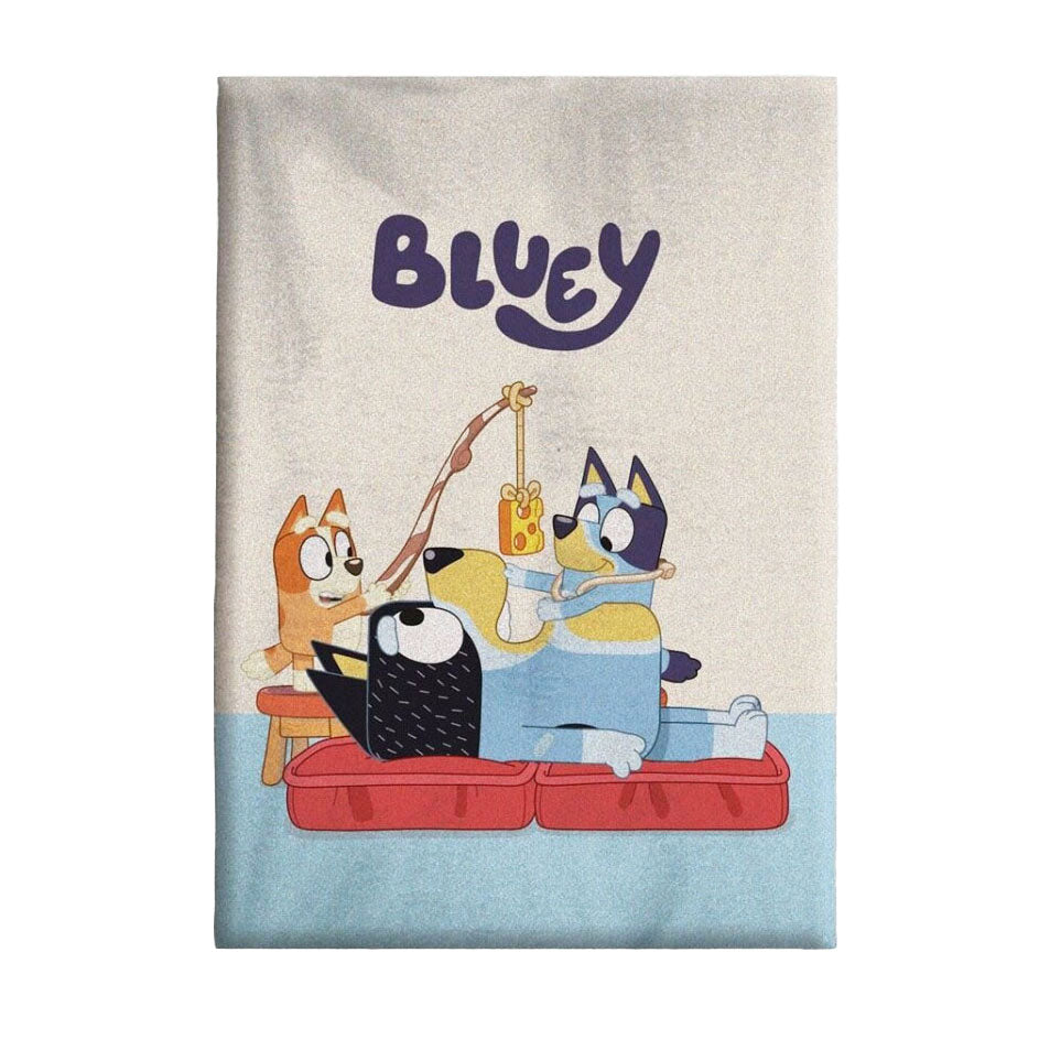 Blanche en polaire Polaire Bluey, 100x140cm