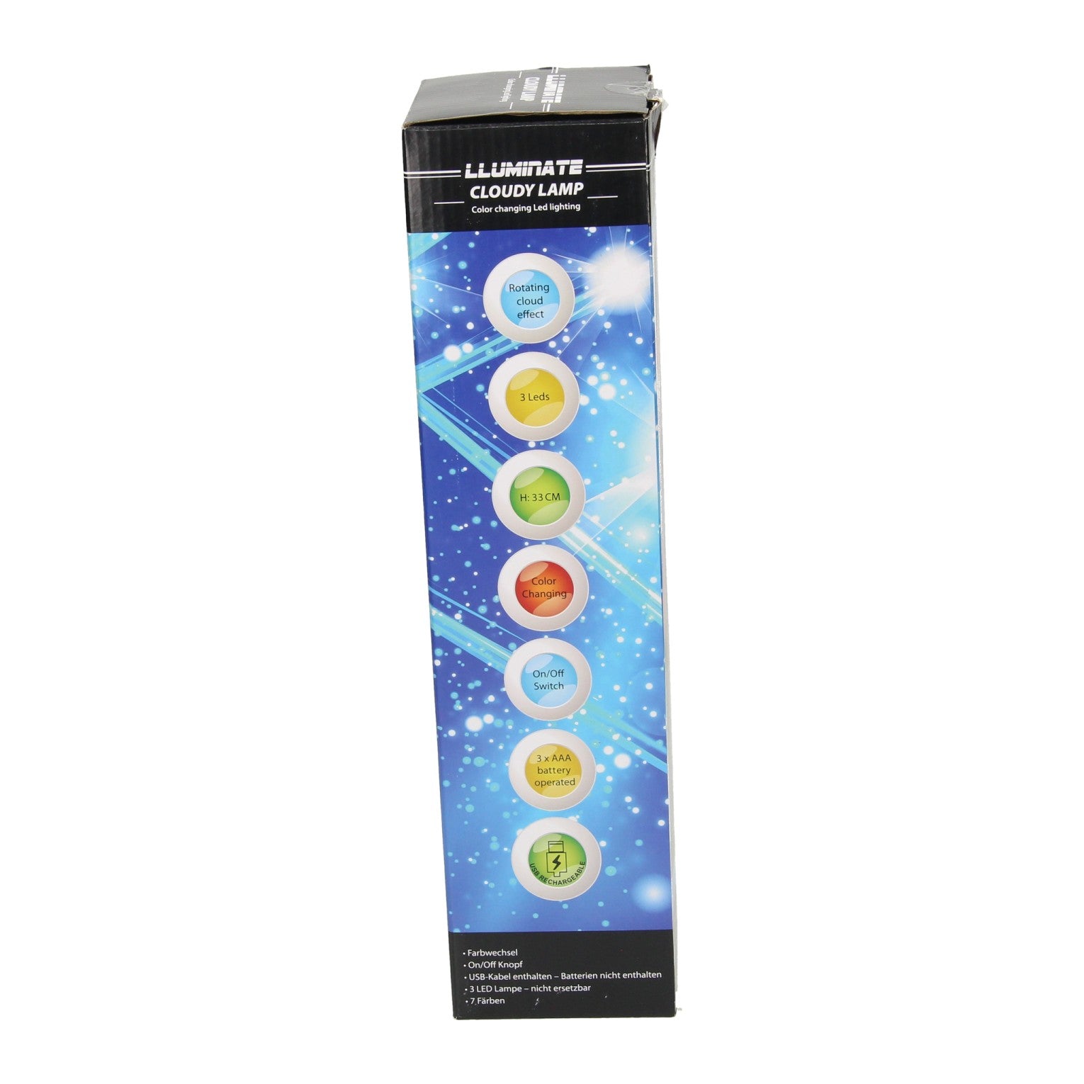 Lampe LED nuageuse, 33 cm