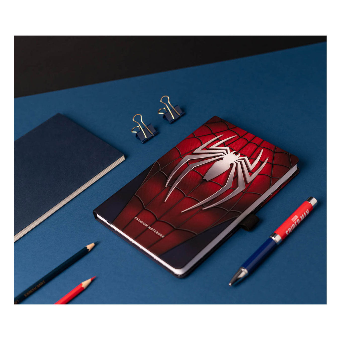 Note de cahier premium A5 Spider-Man avec stylo