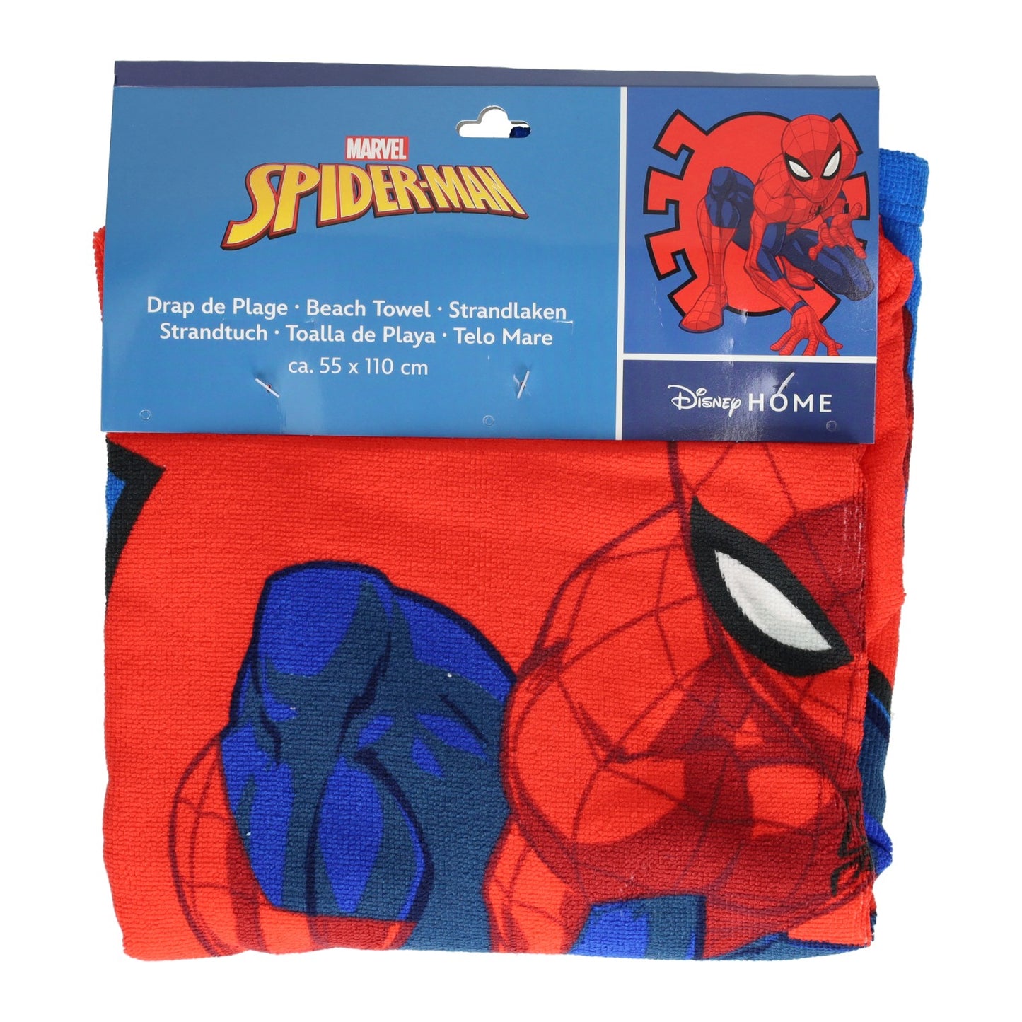 Puch serviette poncho spiderman 55x110cm