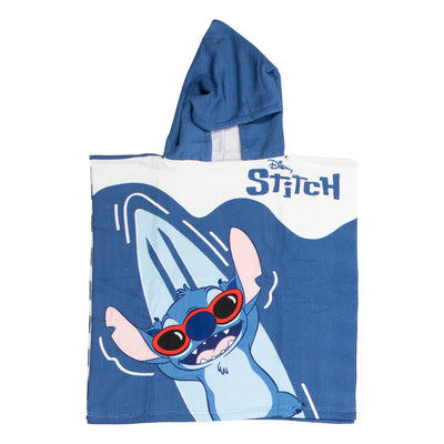 Puch serviette poncho point bleu blanc 55x110cm