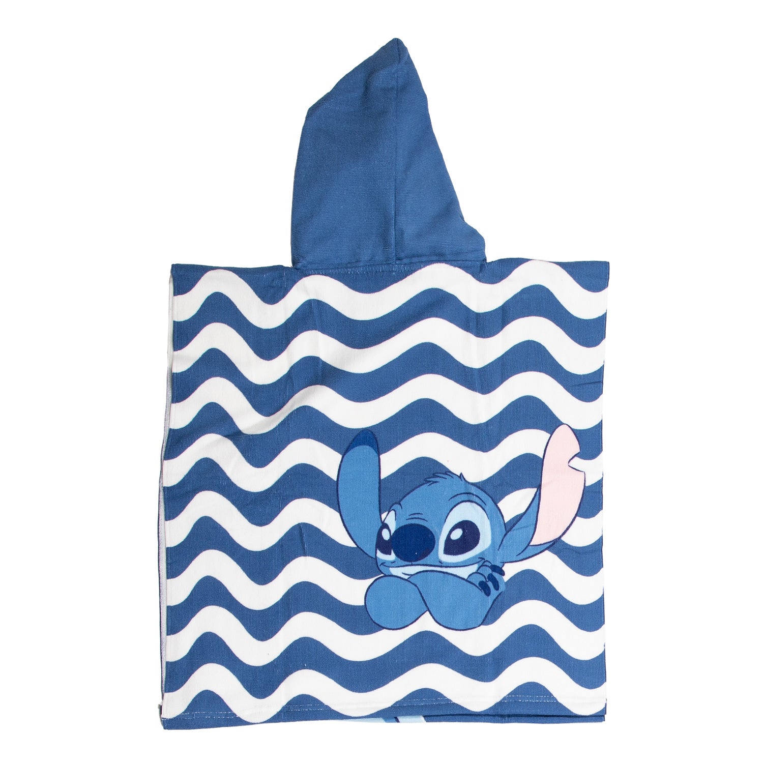 Puch serviette poncho point bleu blanc 55x110cm