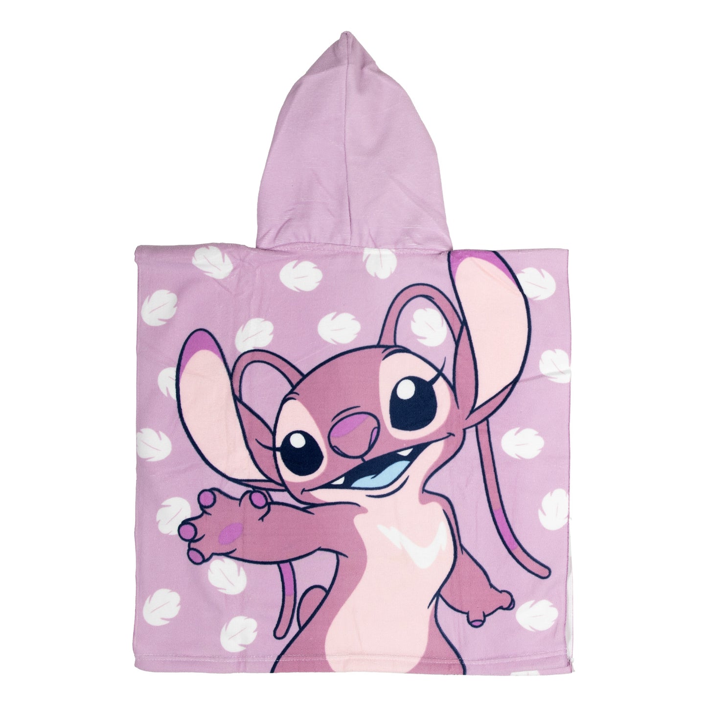 Puch serviette poncho point lilas 55x110cm