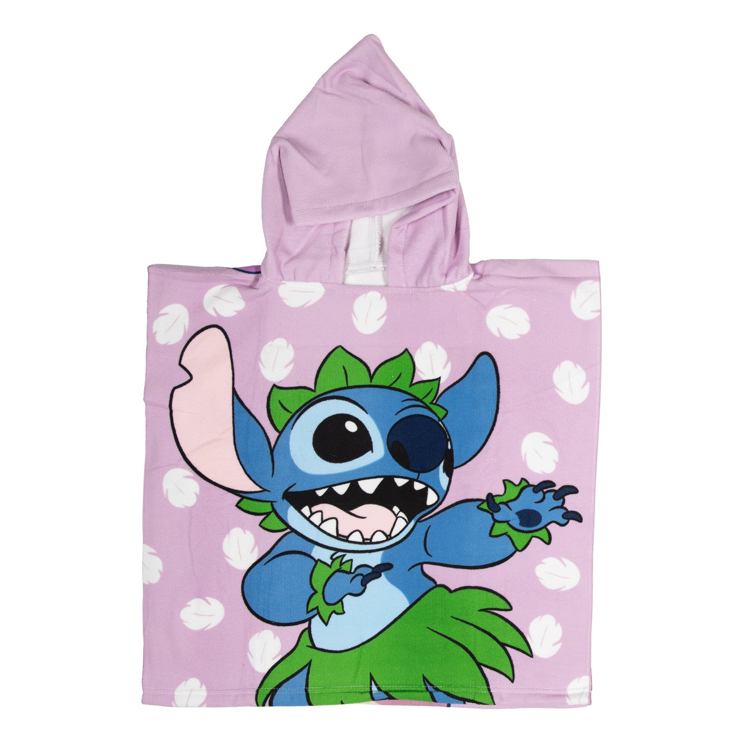 Puch serviette poncho point lilas 55x110cm