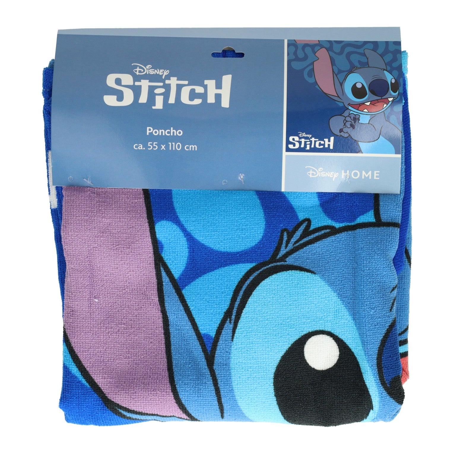 Puch serviette poncho point bleu 55x110cm