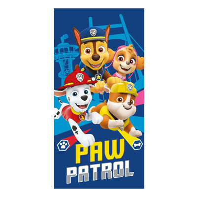 Serviette de plage en coton Paw Patrol, 140x70cm