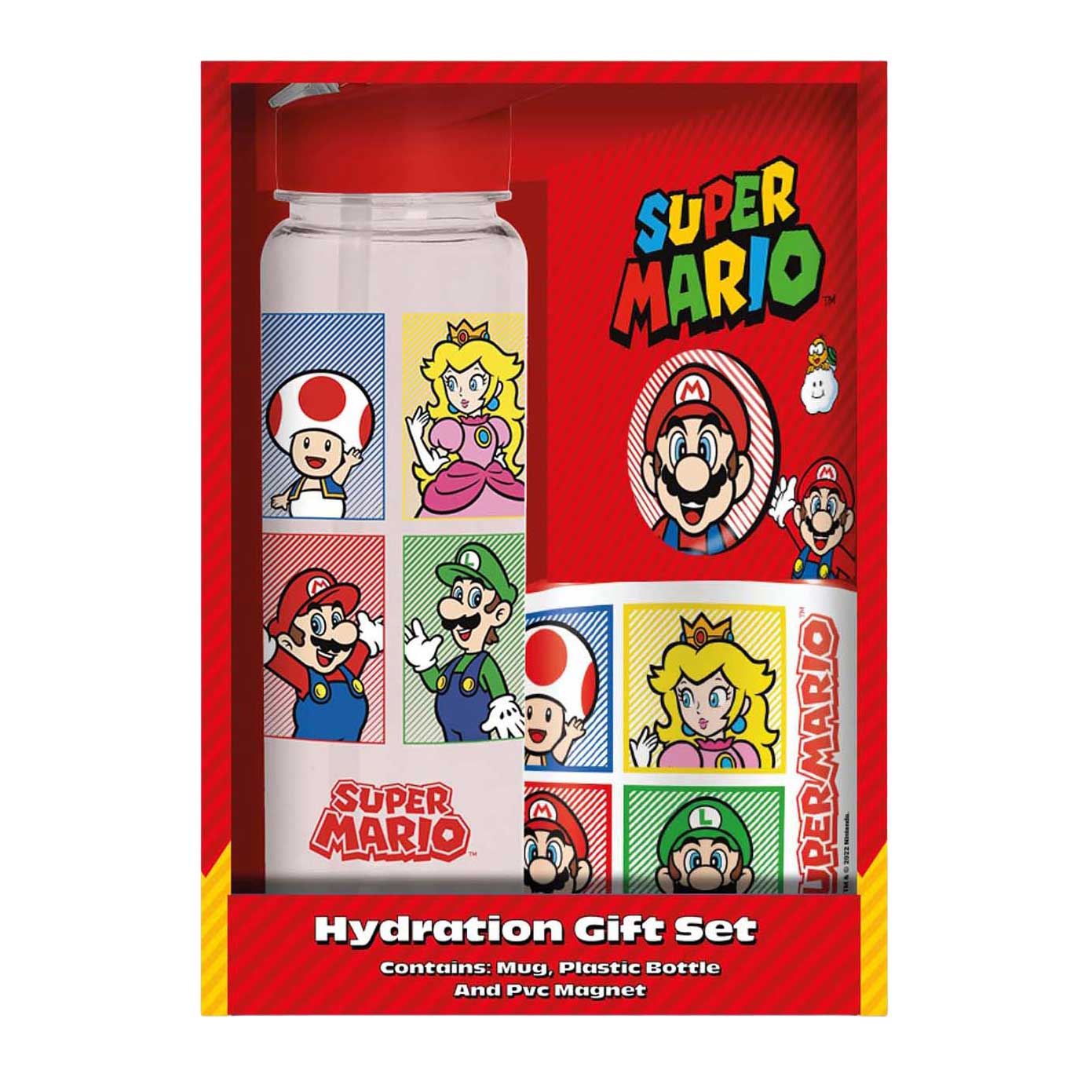 Ensemble cadeau Super Mario - tasse, tasse et aimant