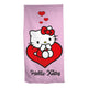 Ty hello kit serviette de plage coeur - 70x140 cm