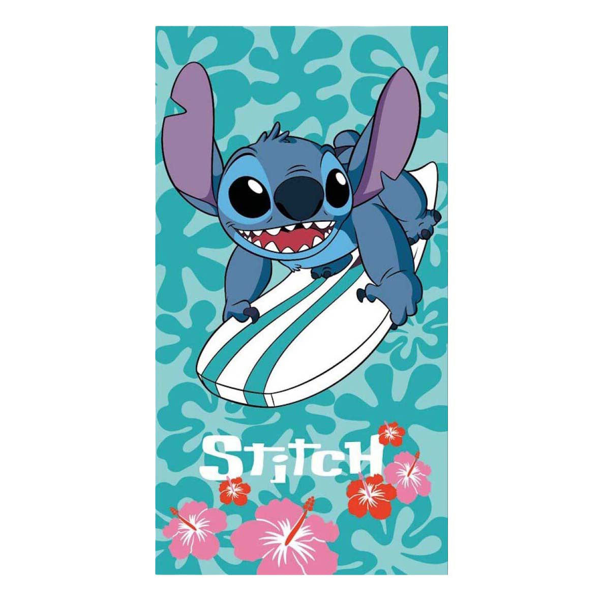 Serviette de plage Stitch surf - 70x140 cm