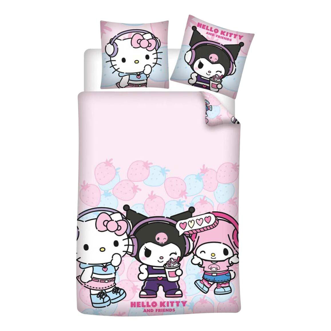 Housse de couette Ty Hello Kit Friends - 140x200 cm