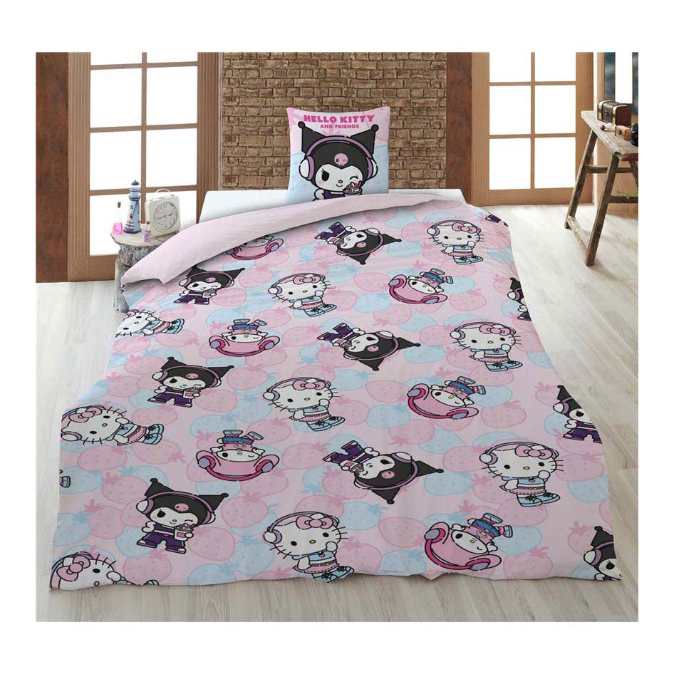 Housse de couette Ty Hello Kit Friends - 140x200 cm