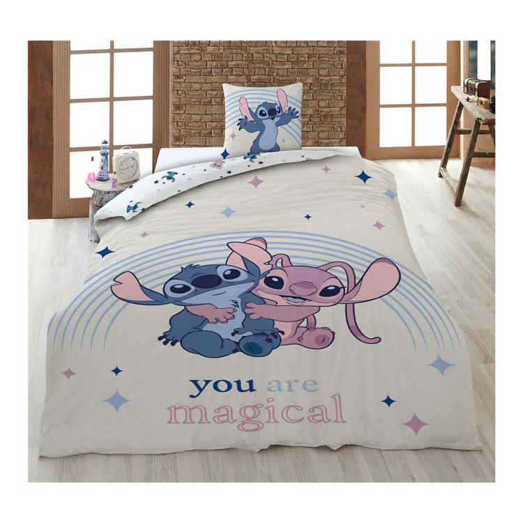 Housse de couette Stitch tu es magique - 140x200 cm