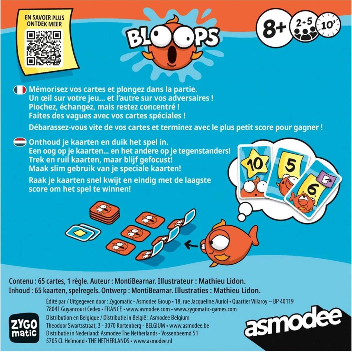 Jeu de cartes Asmodee Bloops (version nl)