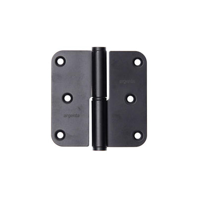Yale 1067394 - 3 charnières inox finition noir mat coin droit 80x80mm | 4 pièces