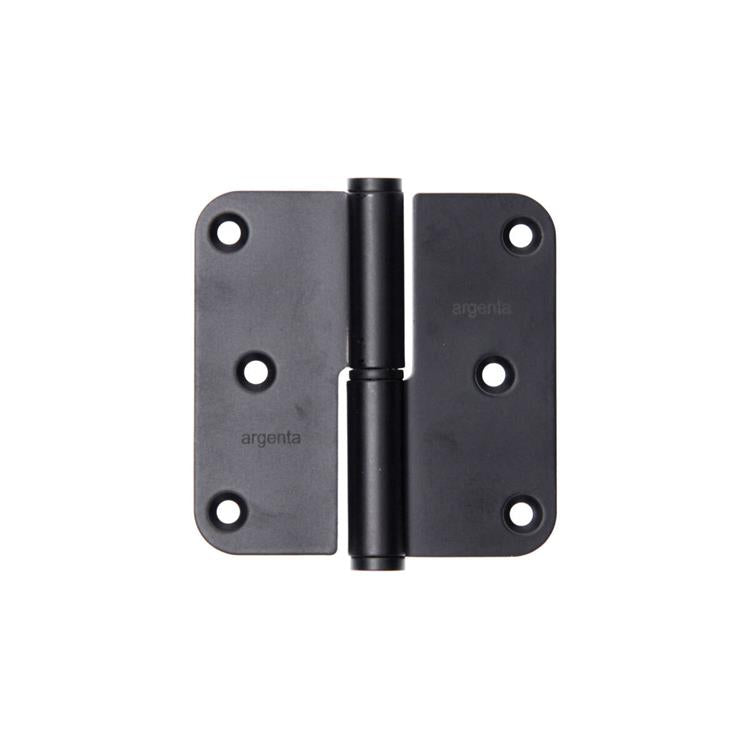 Yale 1067394 - 3 charnières inox finition noir mat coin droit 80x80mm | 4 pièces