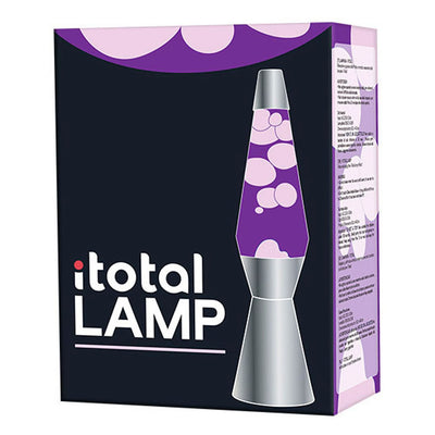 Lavalamp Silver Purple, 40 cm