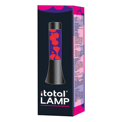Lavalamp noir rose violet, 30 cm