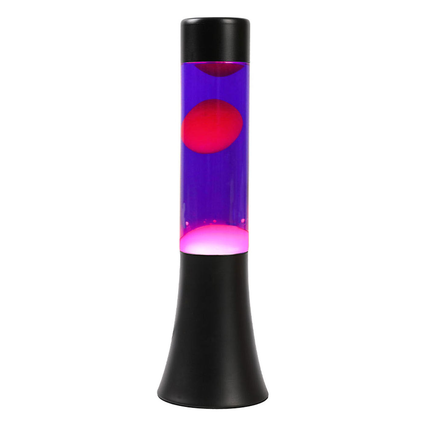 Lavalamp noir rose violet, 30 cm