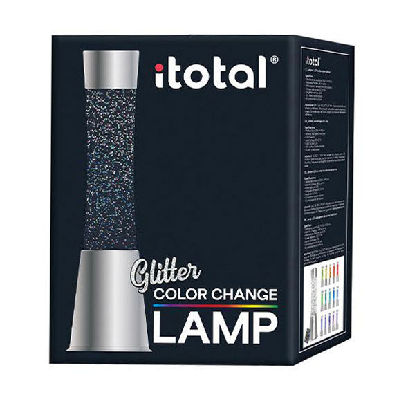 Lampe à paillettes avec changement de couleur et télécommande