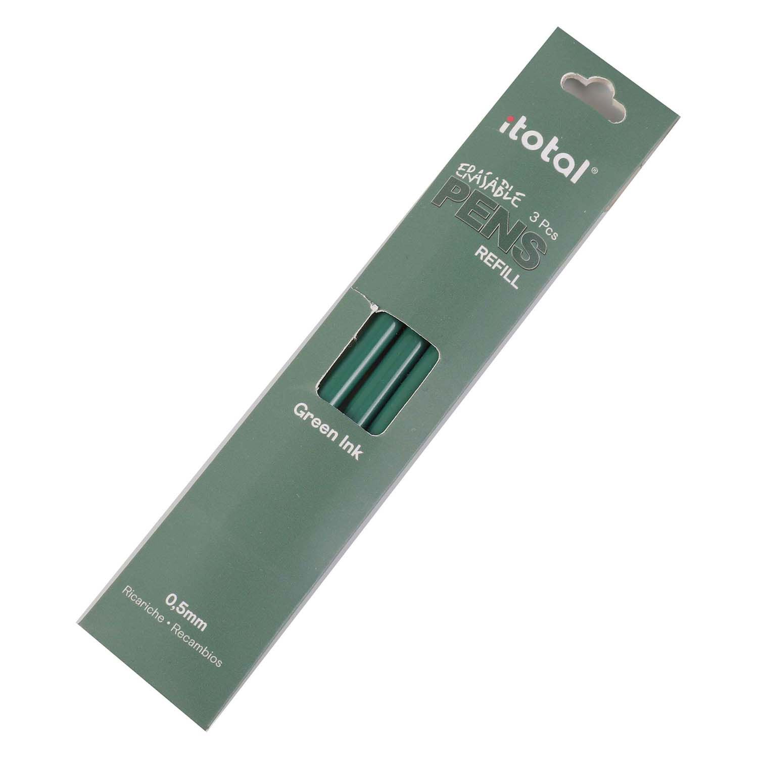 Itotal Erachable Encre Reffilling vert, 3e.