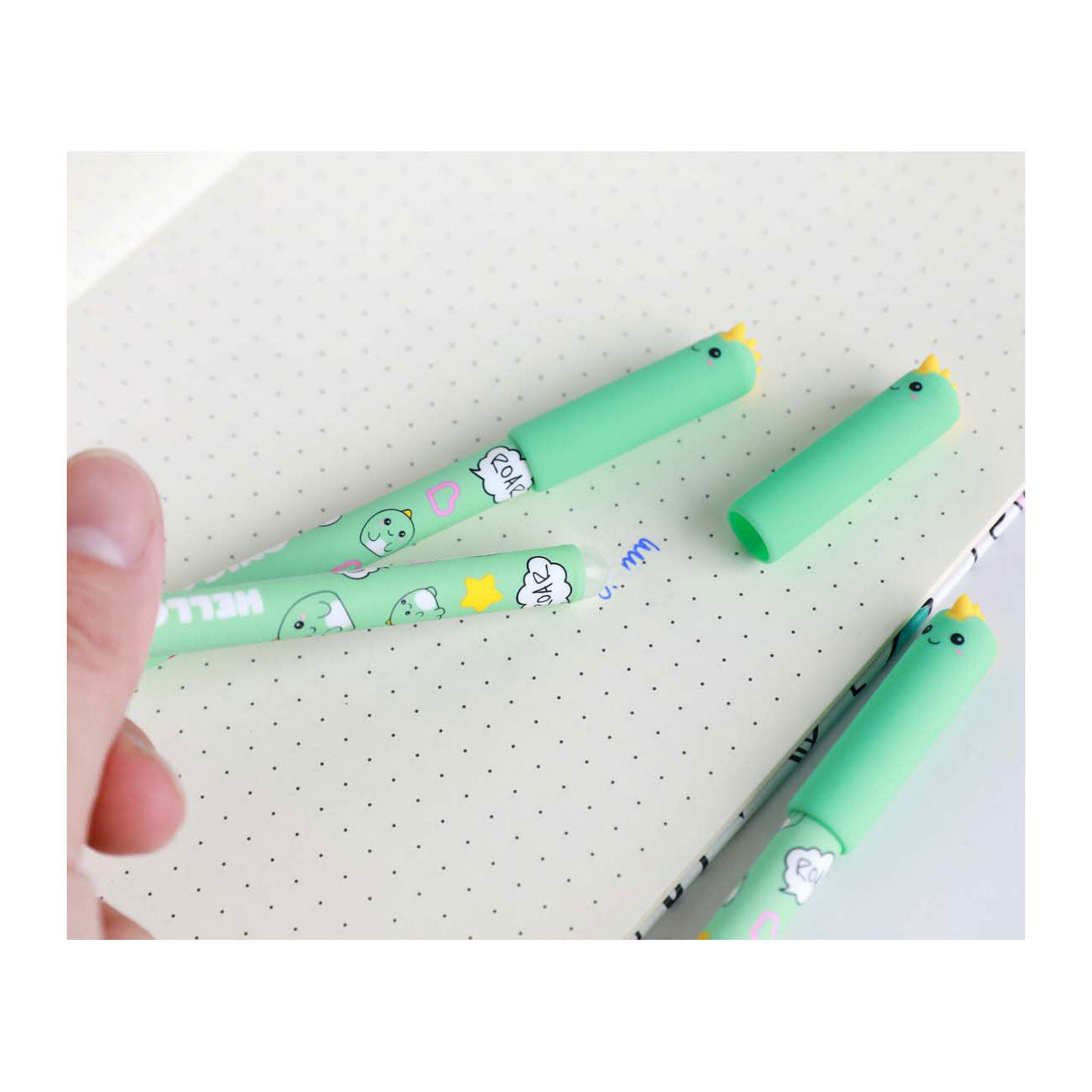 Stylo à bille excès itotal avec dop bonjour dino