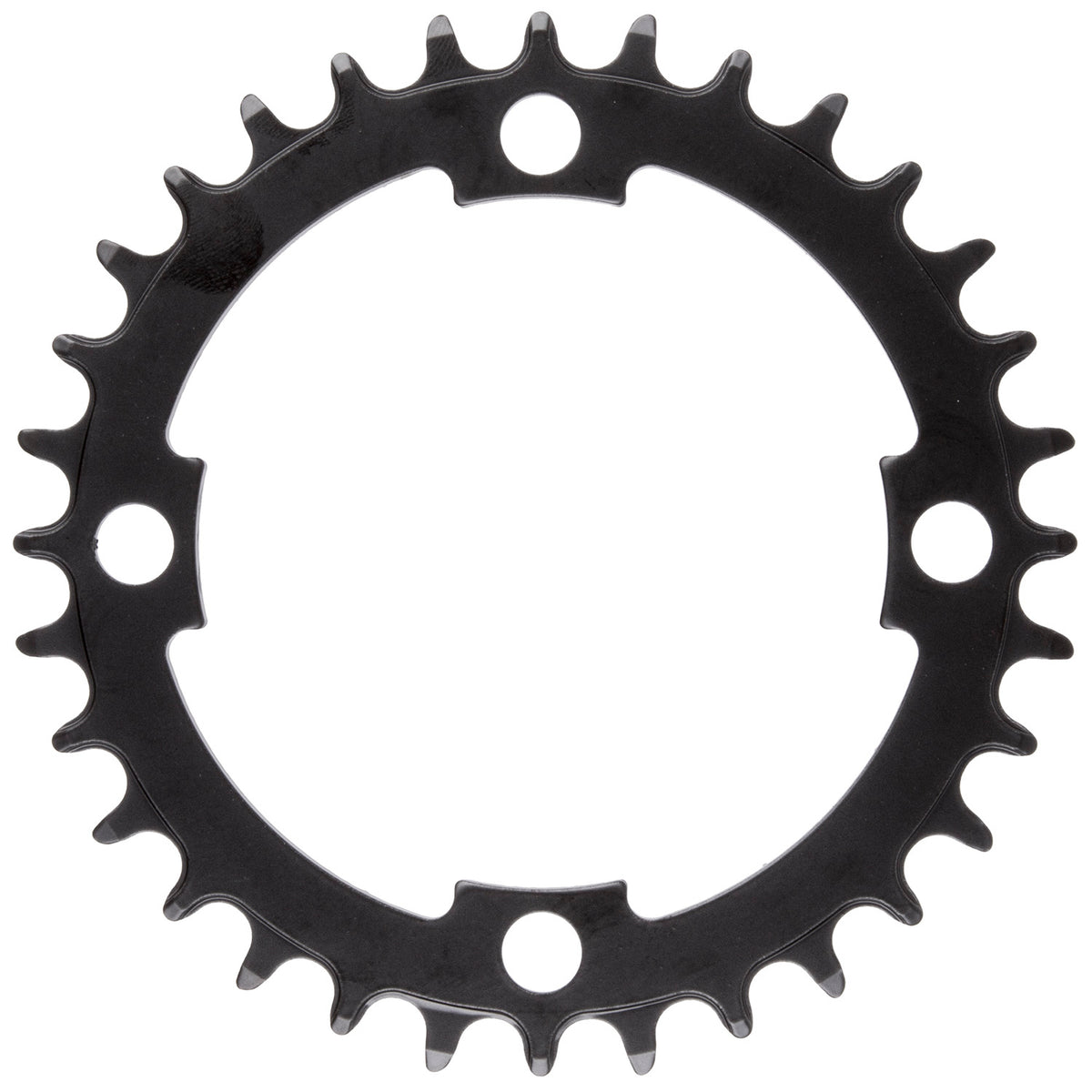 Plateau de vélo électrique Samox à roulement en laiton NW 38T BCD 104 mm. 1 2x3 32 et 11 128 acier noir
