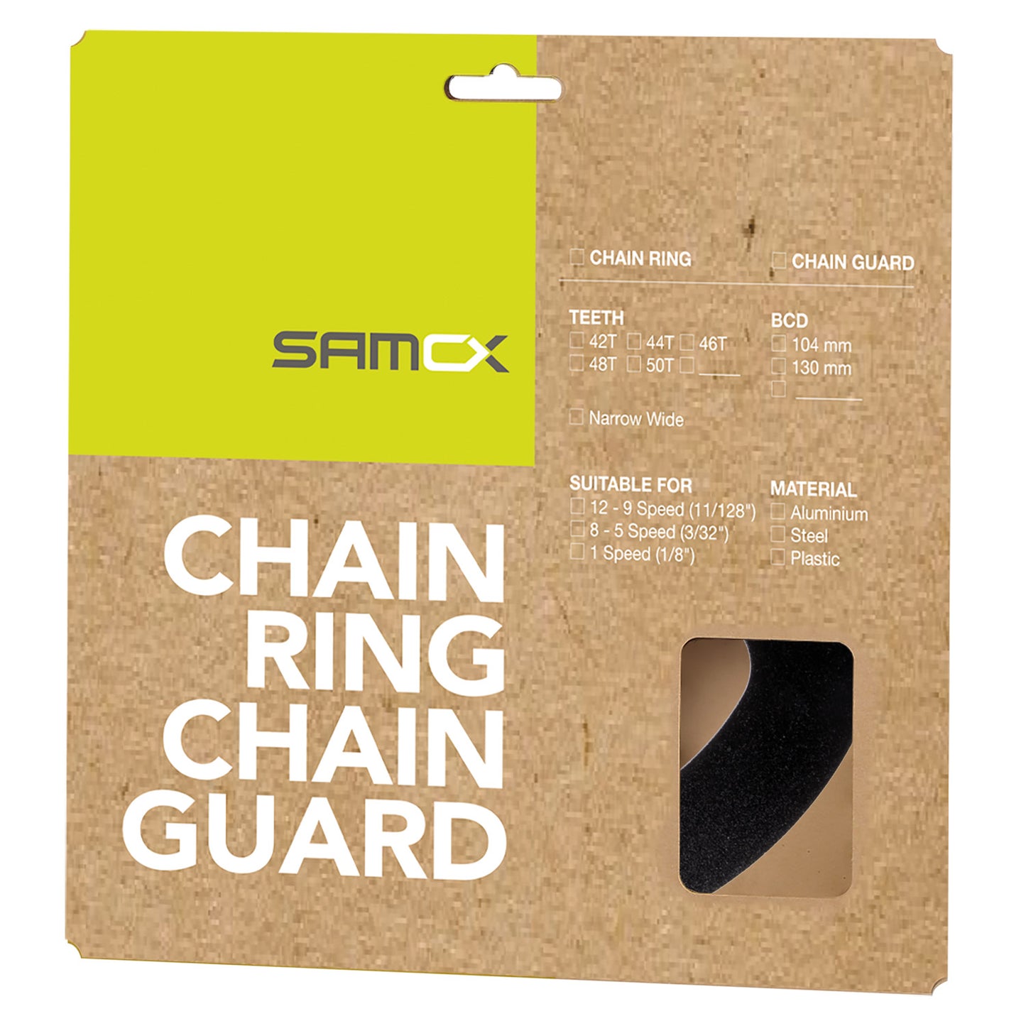 Protecteur de chaîne M-Wave 44t 104 mm noir