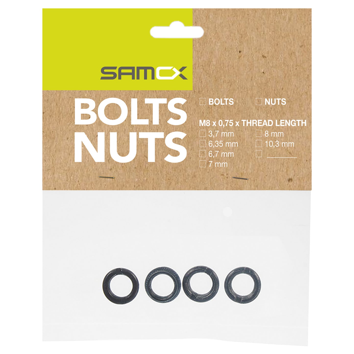 Écrous de plateau Samox pd-rn