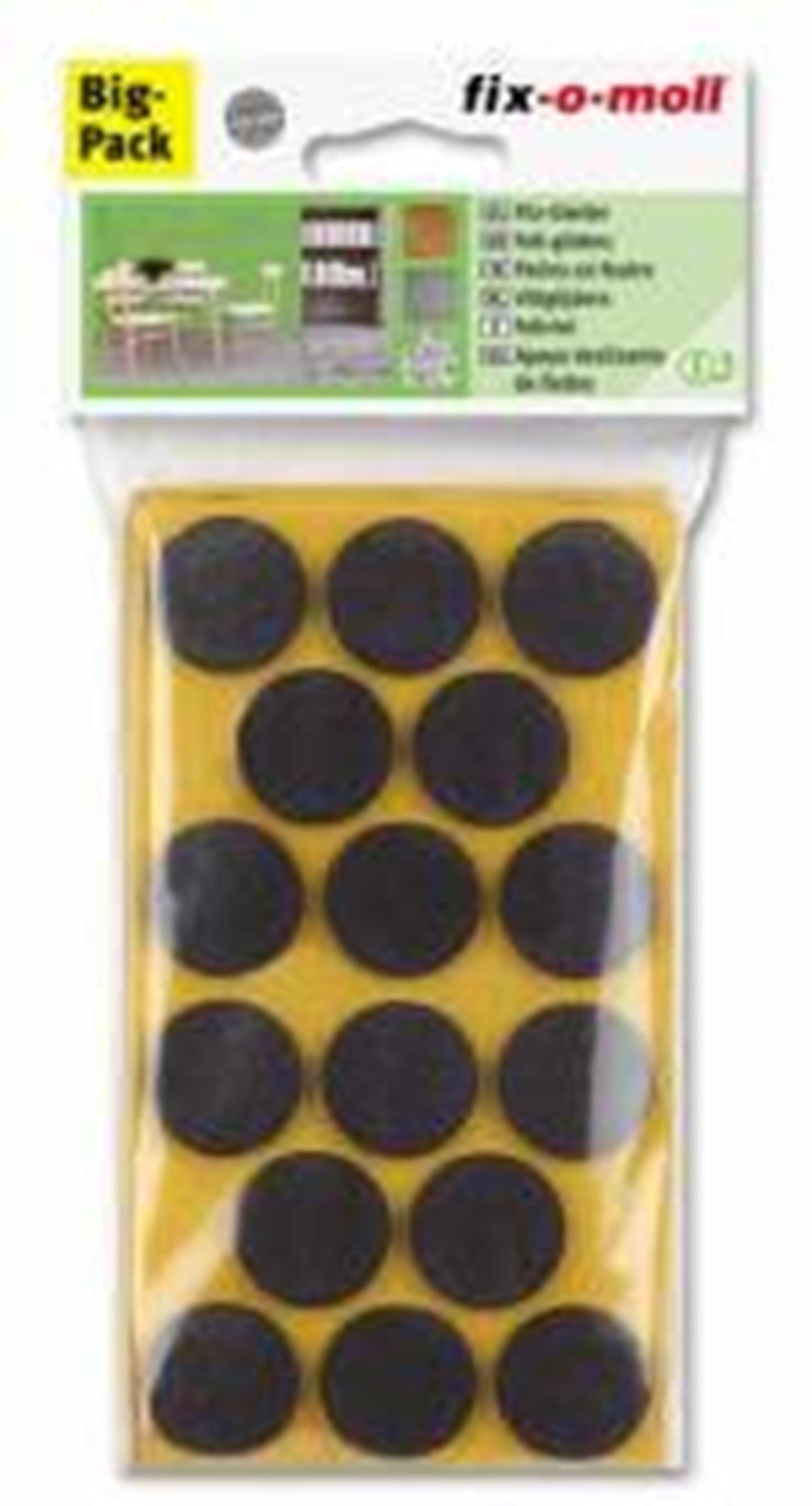 Planeur en feutre Fix-o-moll ø28mm 80 pcs. marron