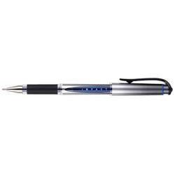 Stylo gel Imp Mitsubishi Uni-Ball Act 1535, prise confortable, capuchon bleu moyen 0.6mm