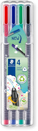Staedtler triplus fineliner 334 - boîte de 4 couleurs