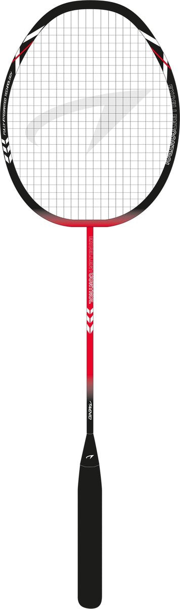 Avento raquette de badminton acier - smash - noir rouge